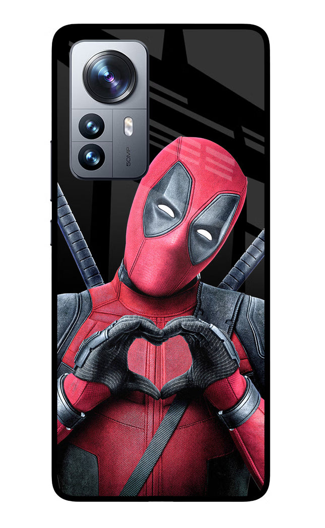 Deadpool Mi 12 Pro 5G Glass Case Back Cover by Casekaro