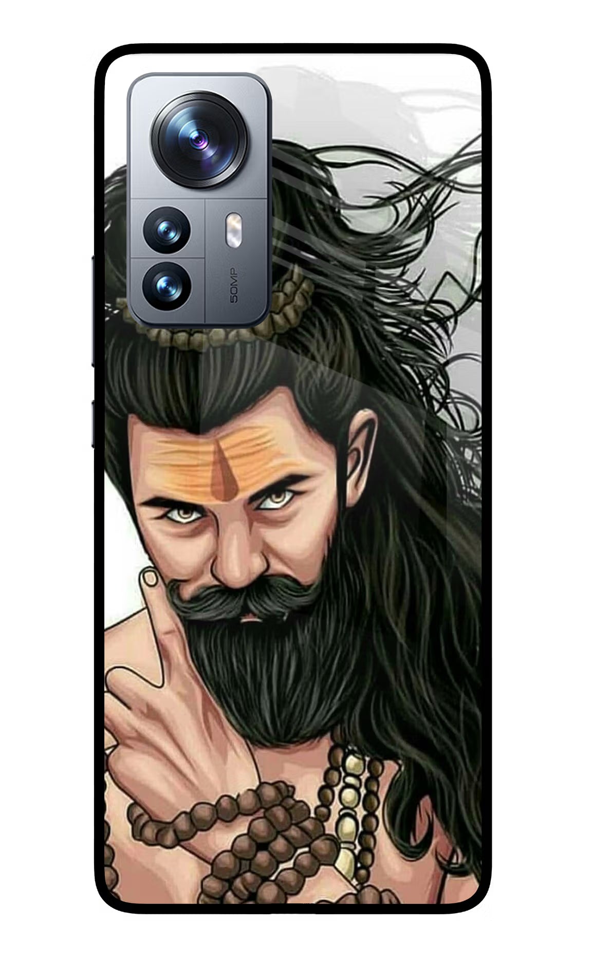 Mahadev Mi 12 Pro 5G Glass Case Back Cover by Casekaro
