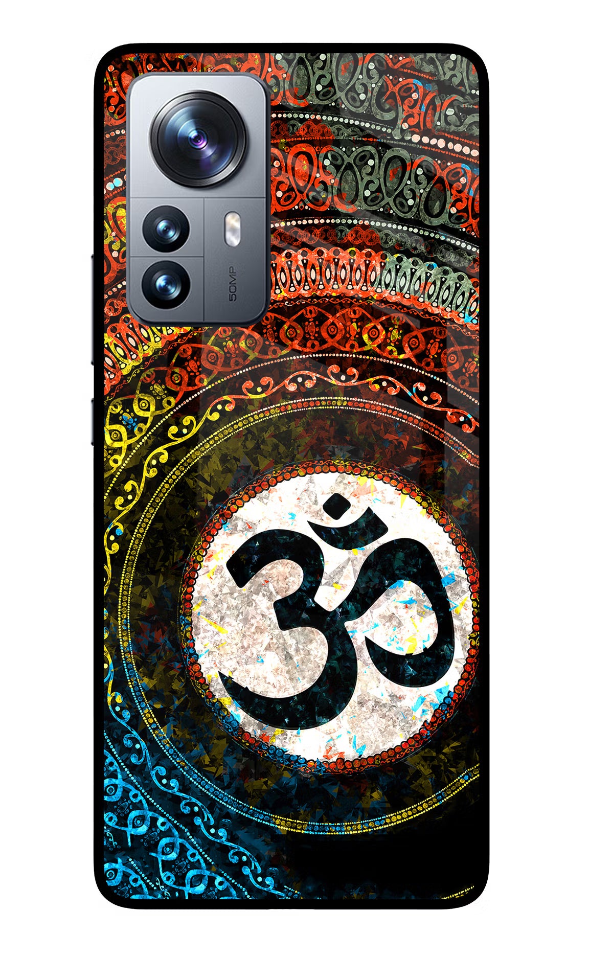 Om Cultural Mi 12 Pro 5G Glass Case Back Cover by Casekaro
