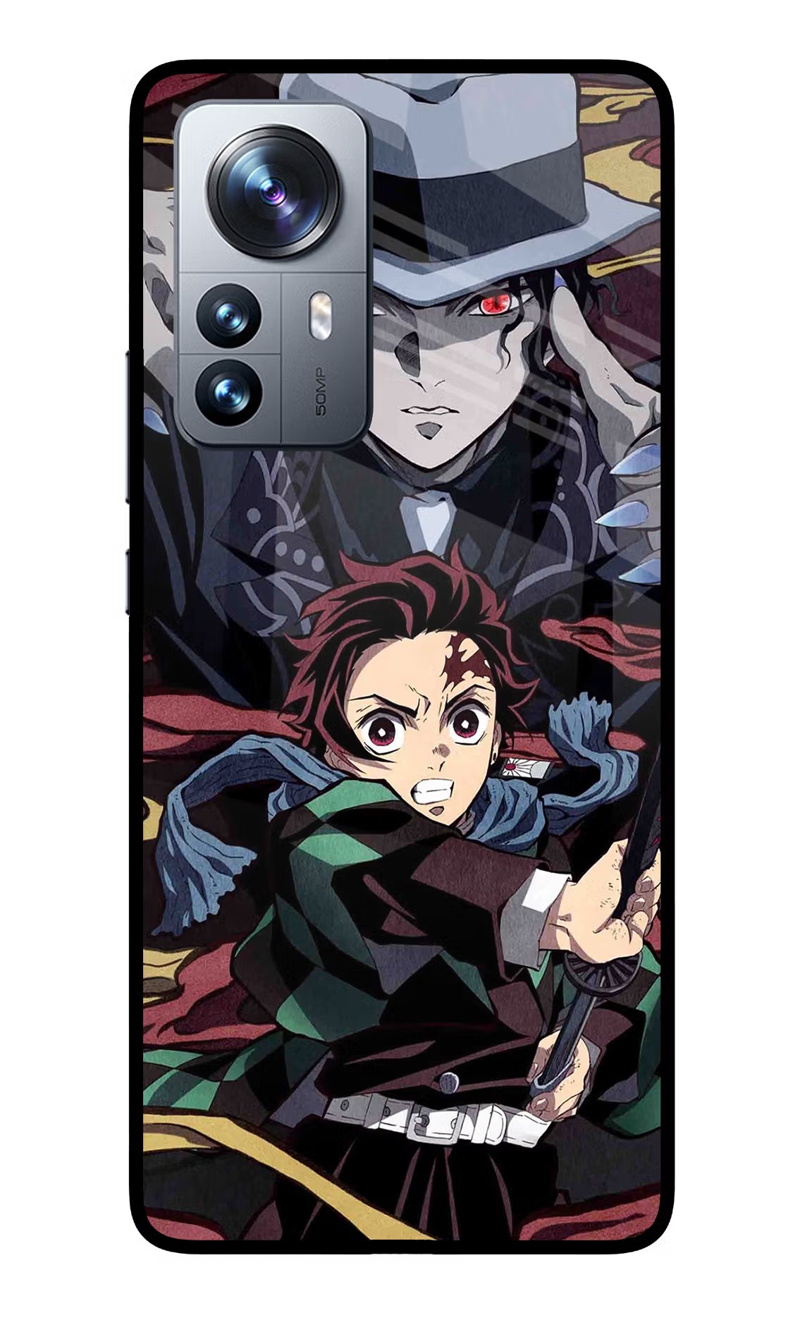 Demon Slayer Mi 12 Pro 5G Glass Case Back Cover by Casekaro