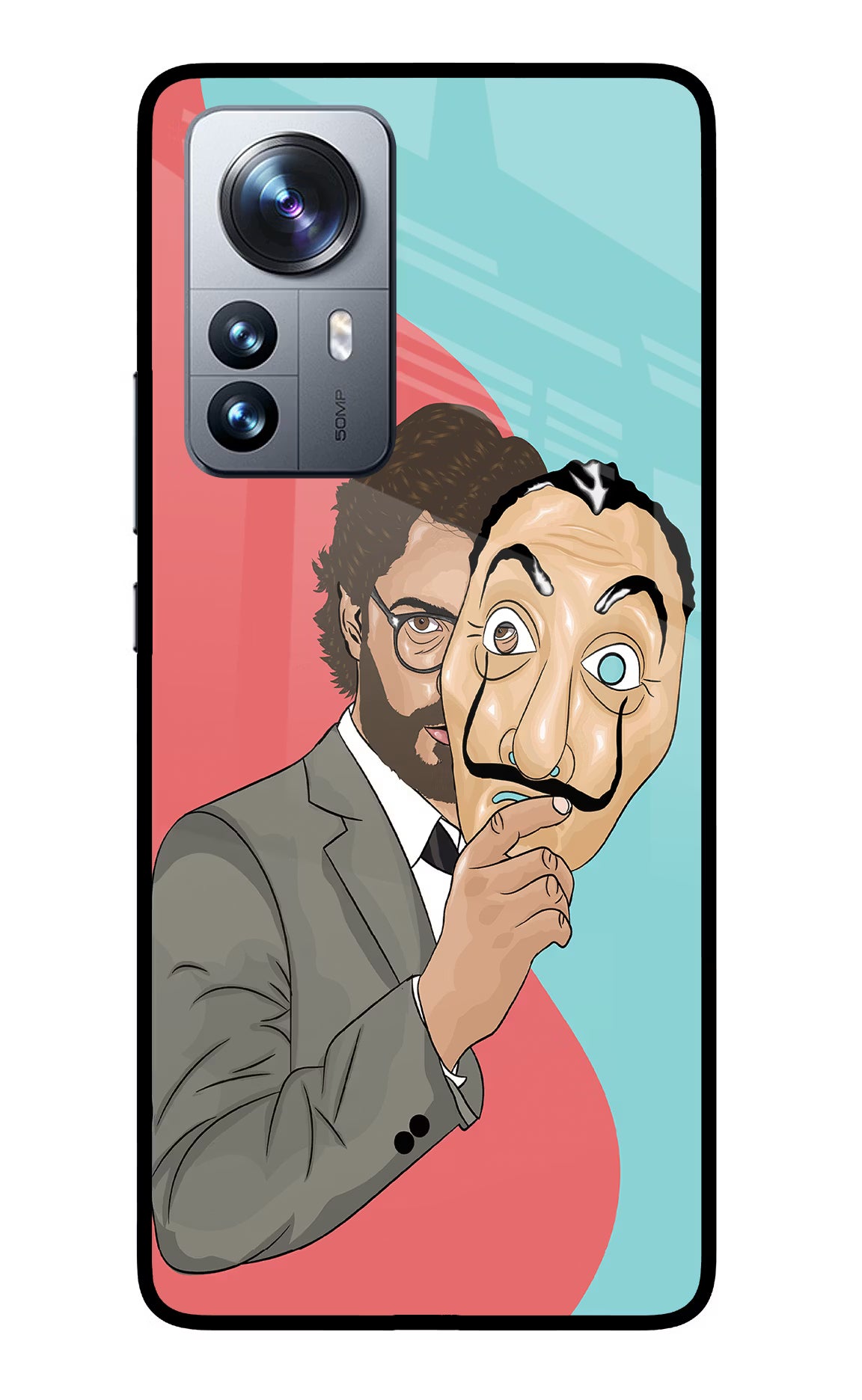 Professor Mi 12 Pro 5G Glass Case Back Cover by Casekaro