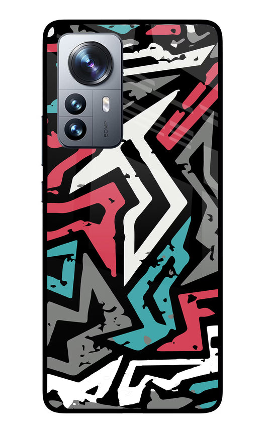 Geometric Graffiti Mi 12 Pro 5G Glass Case