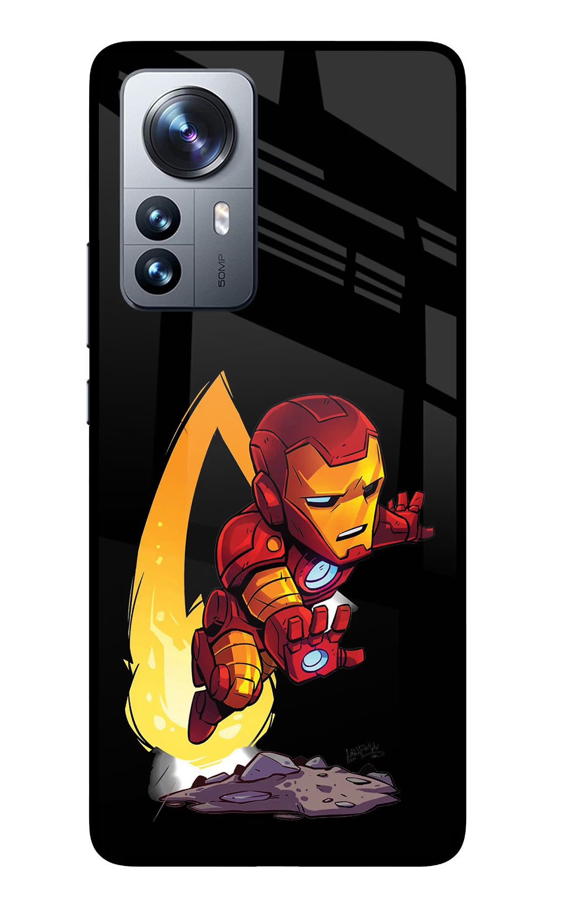 IronMan Mi 12 Pro 5G Glass Case Back Cover by Casekaro