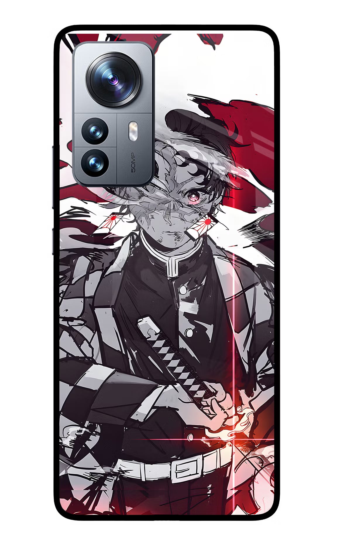 Demon Slayer Mi 12 Pro 5G Glass Case Back Cover by Casekaro