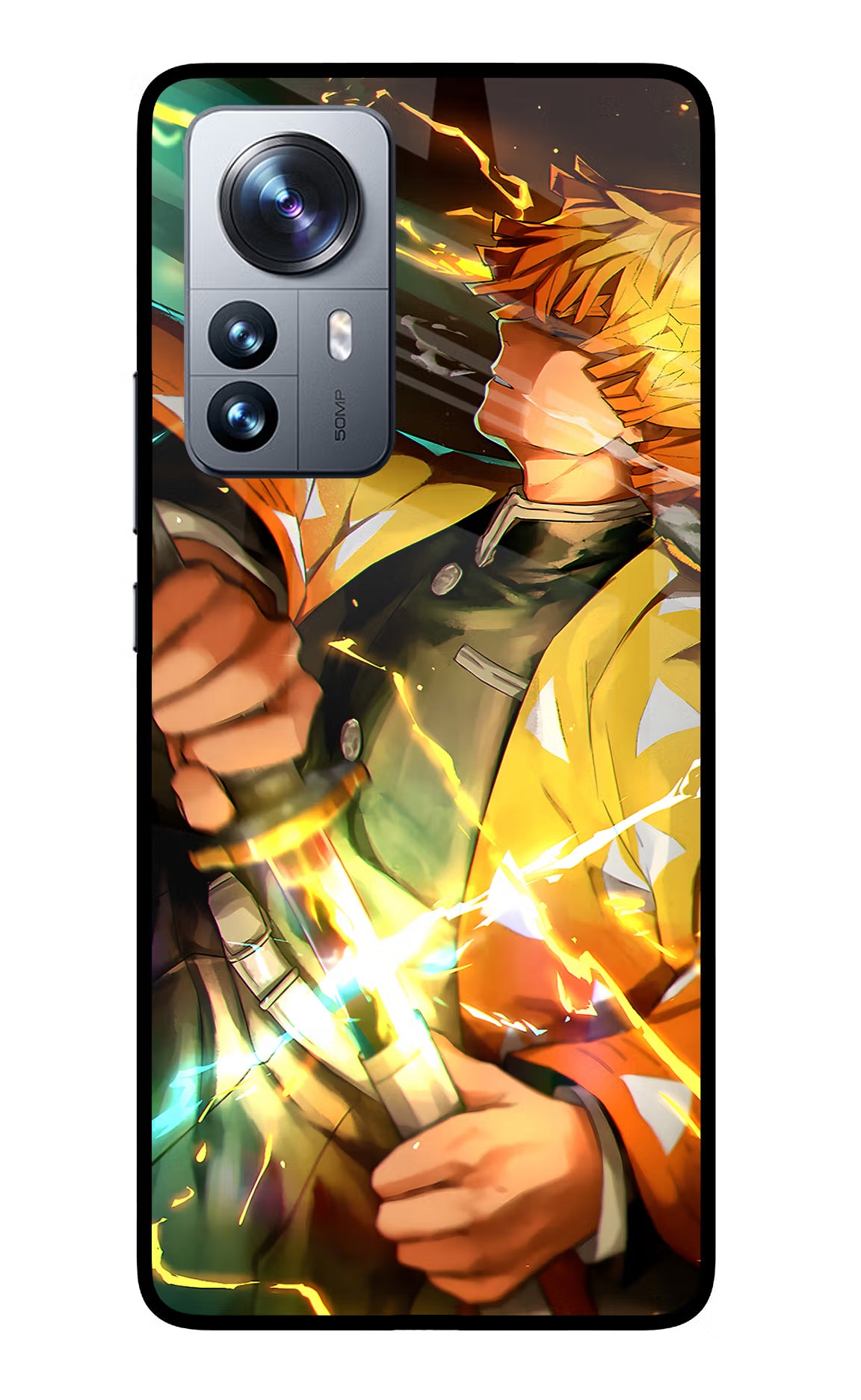 Demon Slayer Mi 12 Pro 5G Glass Case Back Cover by Casekaro