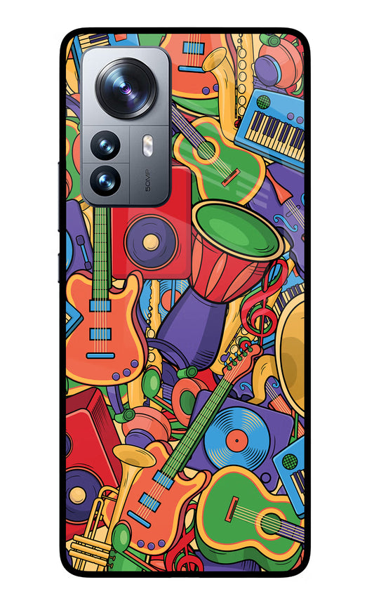 Music Instrument Doodle Mi 12 Pro 5G Glass Case