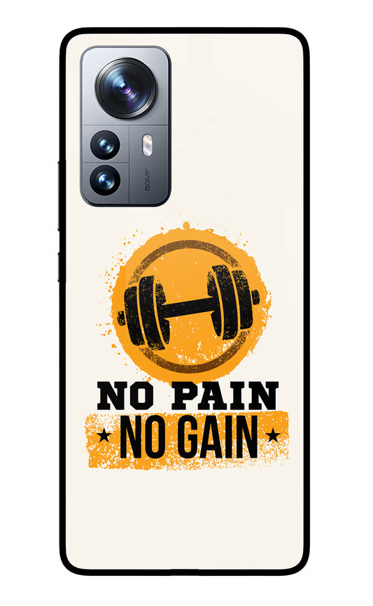 No Pain No Gain Mi 12 Pro 5G Glass Case
