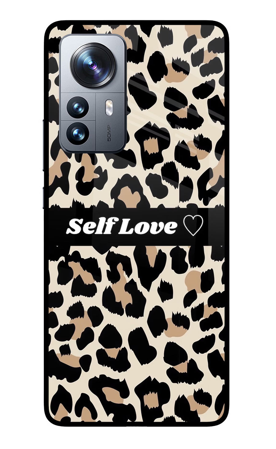 Leopard Print Self Love Mi 12 Pro 5G Back Cover, Glass case