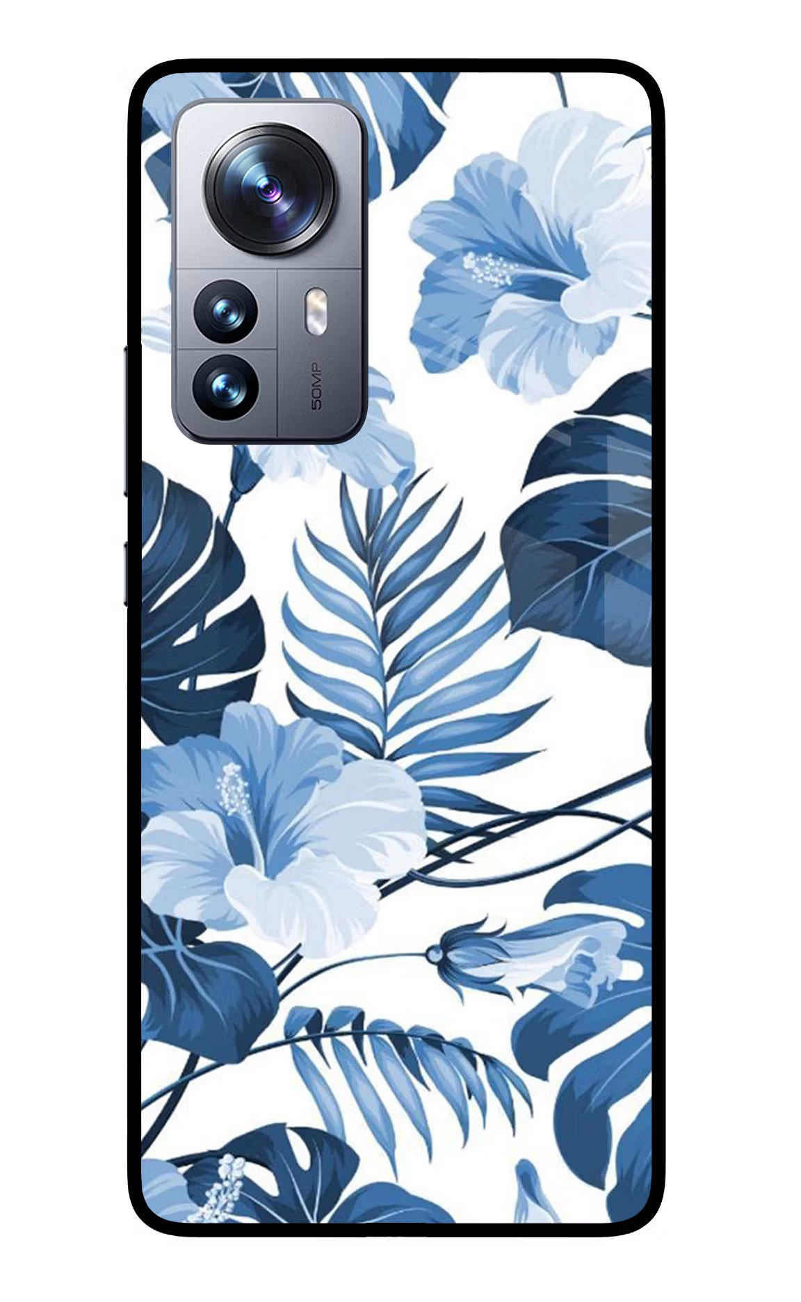 Fabric Art Mi 12 Pro 5G Glass Case Back Cover by Casekaro