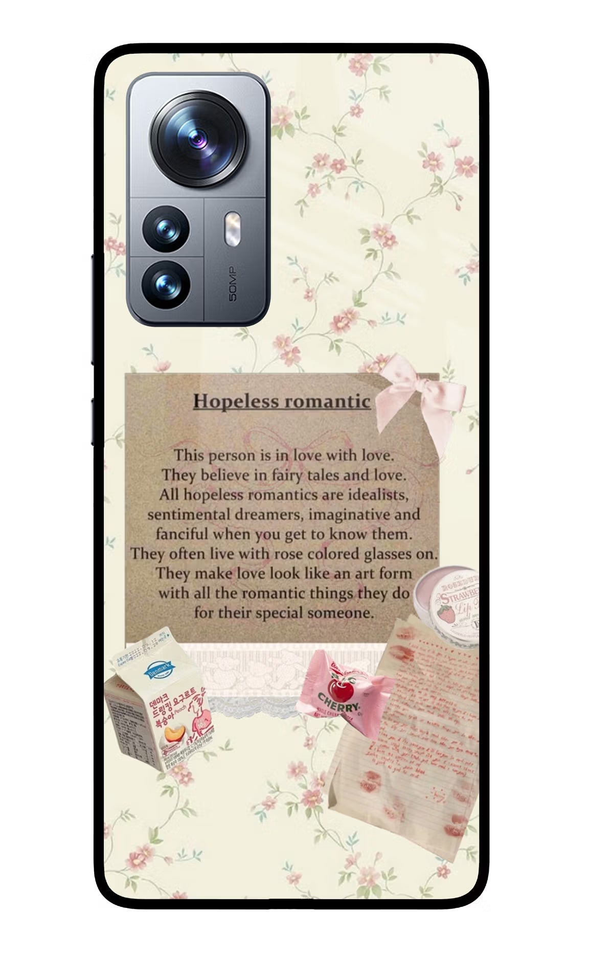 Hopeless Romantic Mi 12 Pro 5G Glass Case