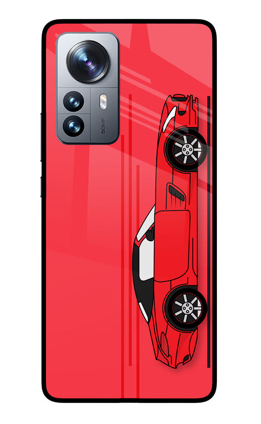 Red Velocity Mi 12 Pro 5G Glass Case