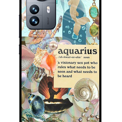 Aquarius Zodiac Mi 12 Pro 5G Glass Case