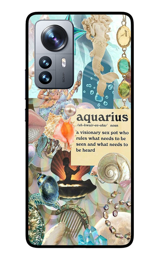 Aquarius Zodiac Mi 12 Pro 5G Glass Case