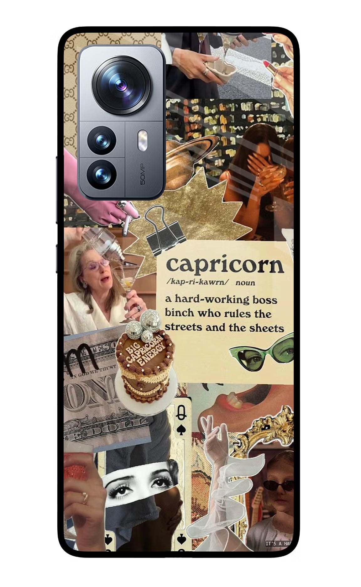 Capricorn Zodiac Mi 12 Pro 5G Glass Case