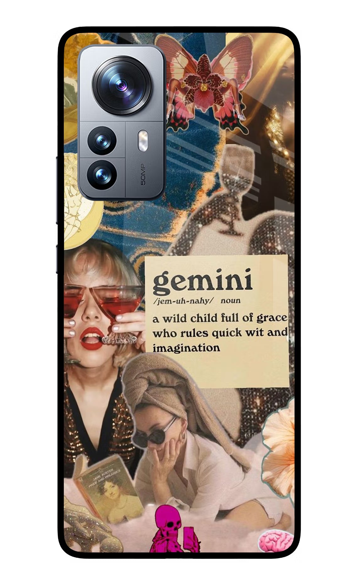 Gemini Zodiac Mi 12 Pro 5G Glass Case