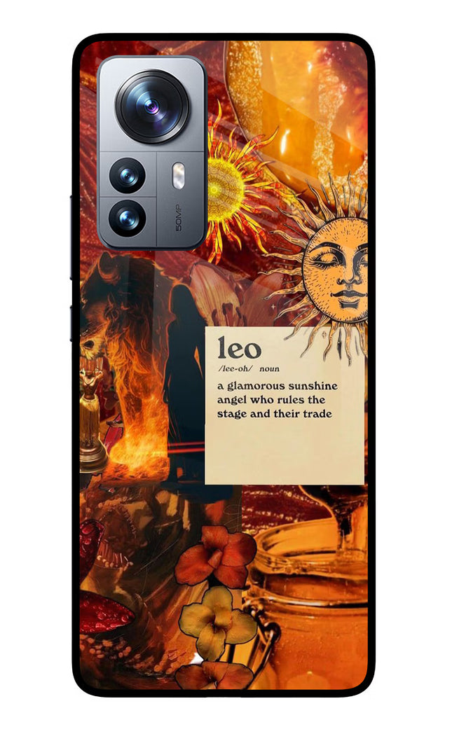 Leo Zodiac Mi 12 Pro 5G Glass Case