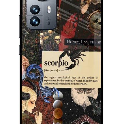 Scorpio Zodiac Mi 12 Pro 5G Glass Case