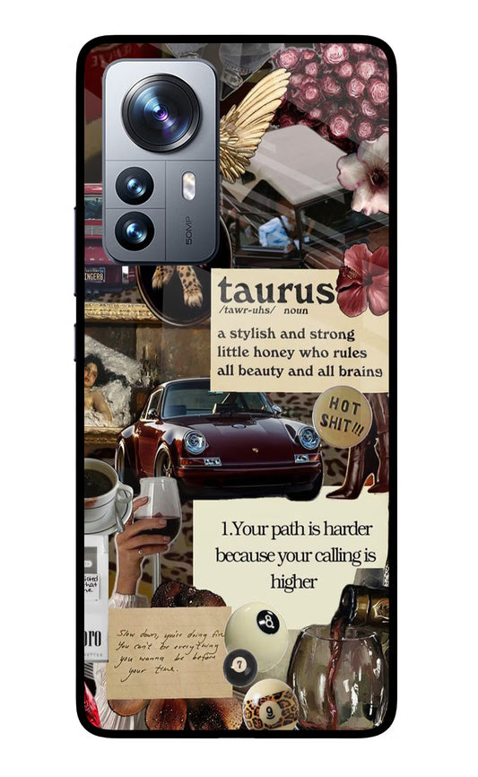 Taurus Zodiac Mi 12 Pro 5G Glass Case