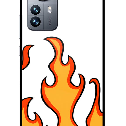 Fired Up – White Mi 12 Pro 5G Glass Case