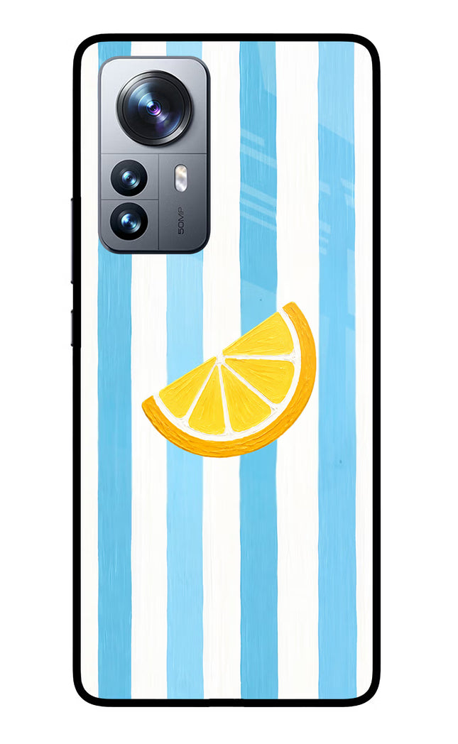 Summer Lemon Mi 12 Pro 5G Glass Case