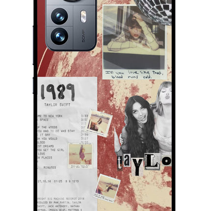 Taylor Swift Mi 12 Pro 5G Glass Case