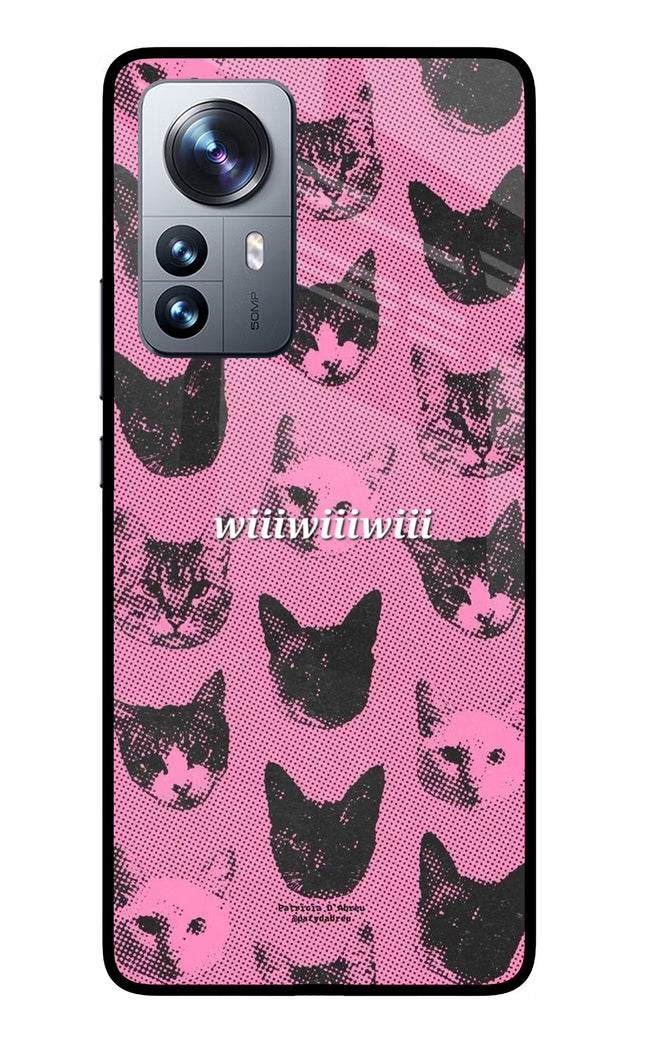 Pink Cats Mi 12 Pro 5G Glass Case