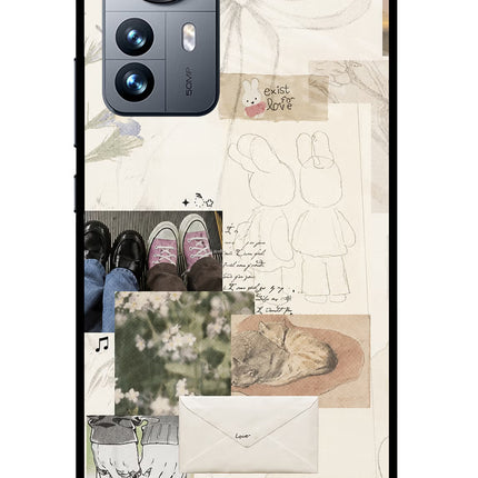Soft Aesthetic Mi 12 Pro 5G Glass Case