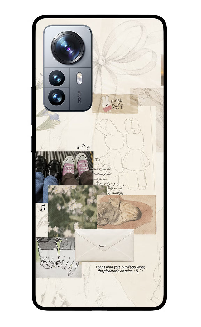 Soft Aesthetic Mi 12 Pro 5G Glass Case