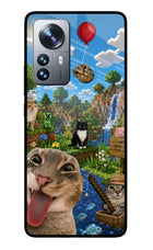 Minecraft Cat Chaos Mi 12 Pro 5G Glass Case