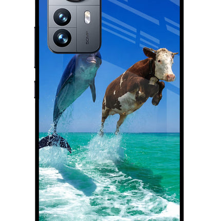 Dolphin vs Cow Mi 12 Pro 5G Glass Case