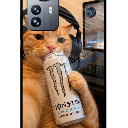 Gamer Cat Energy Mi 12 Pro 5G Glass Case