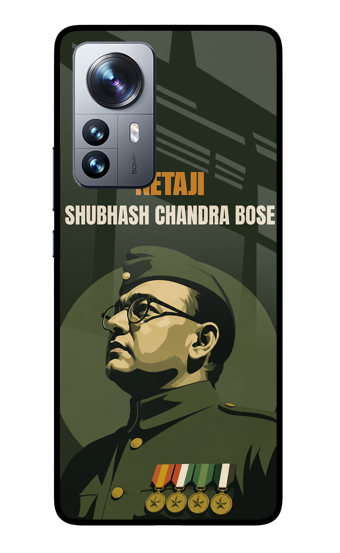 Netaji Legacy Mi 12 Pro 5G Glass Case