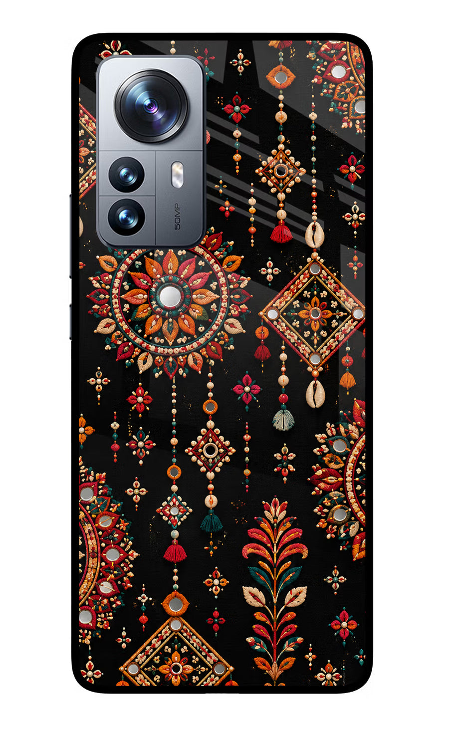 Boho Noir Mi 12 Pro 5G Back Cover, Glass case