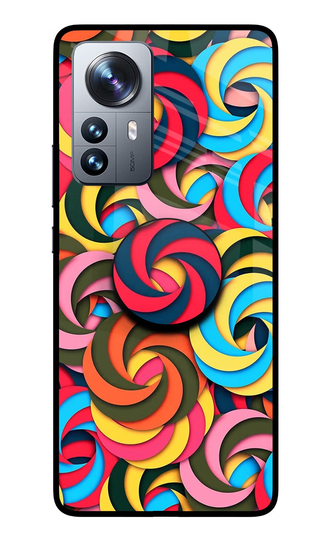 Spiral Pattern Mi 12 Pro 5G Pop Case by Casekaro