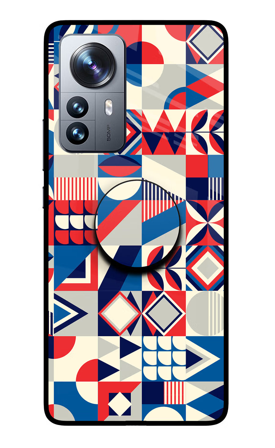 Colorful Pattern Mi 12 Pro 5G Pop Case, Glass case