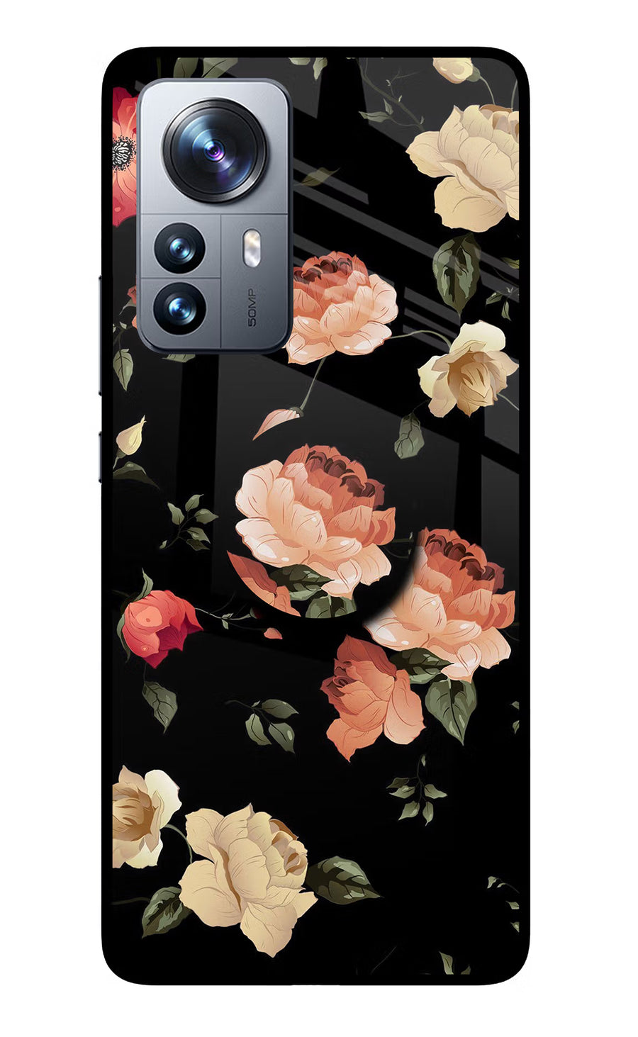Flowers Mi 12 Pro 5G Pop Case, Glass case