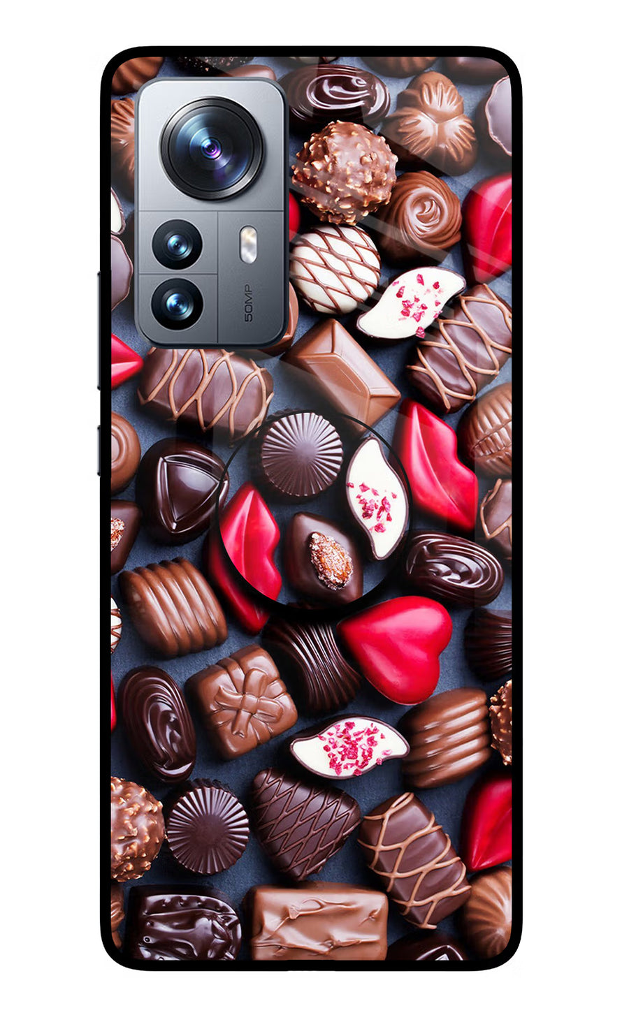 Chocolates Mi 12 Pro 5G Pop Case, Glass case