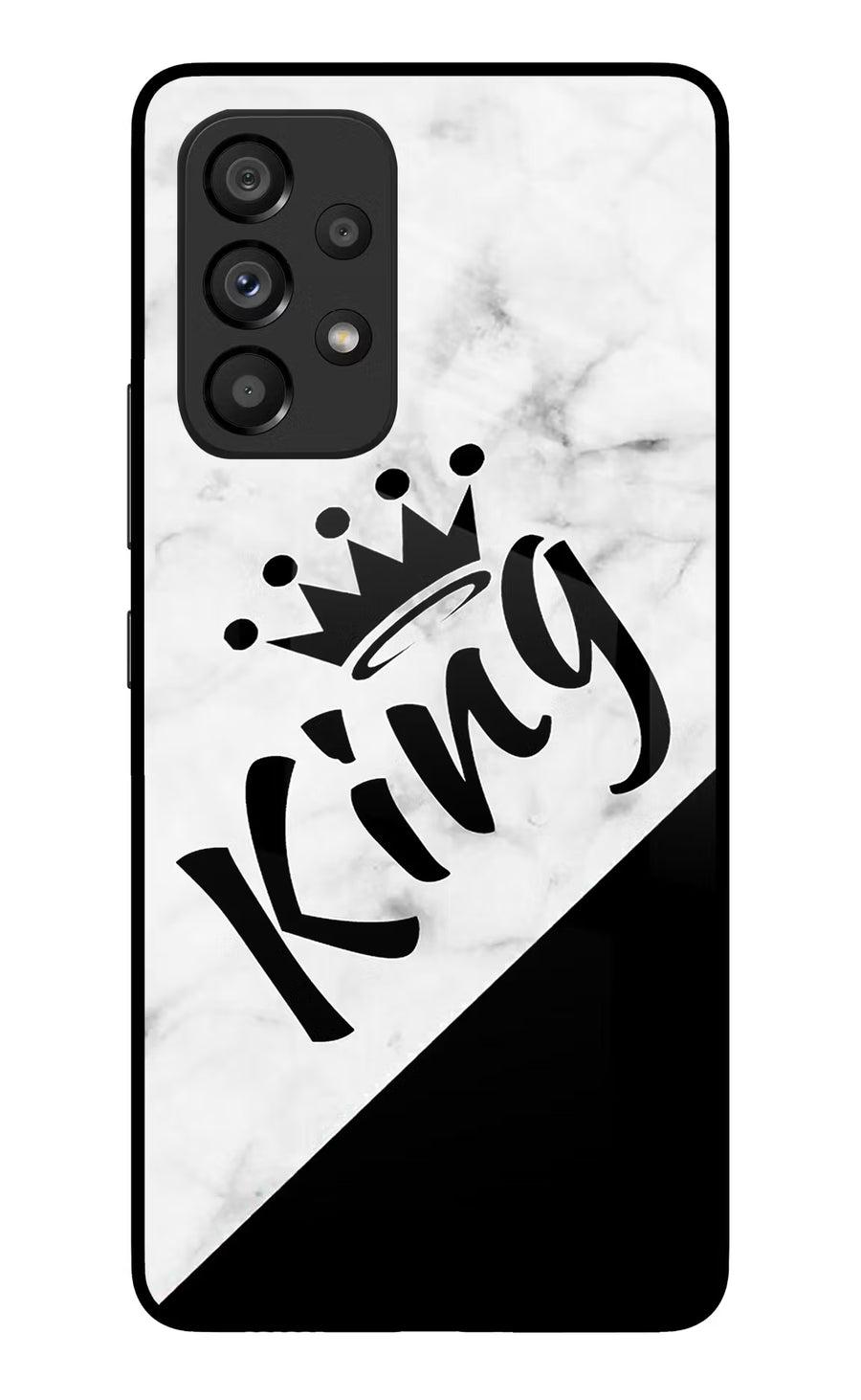 King Samsung A53 5G Back Cover, Glass case