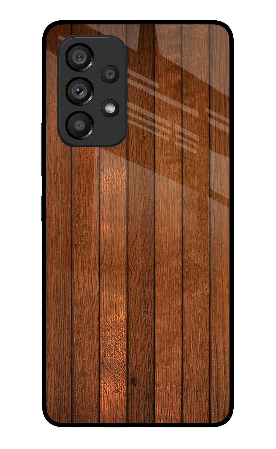 Wooden Artwork Bands Samsung A53 5G Glass Case Back Cover by Casekaro