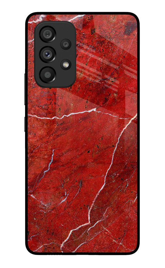 Red Marble Design Samsung A53 5G Glass Case