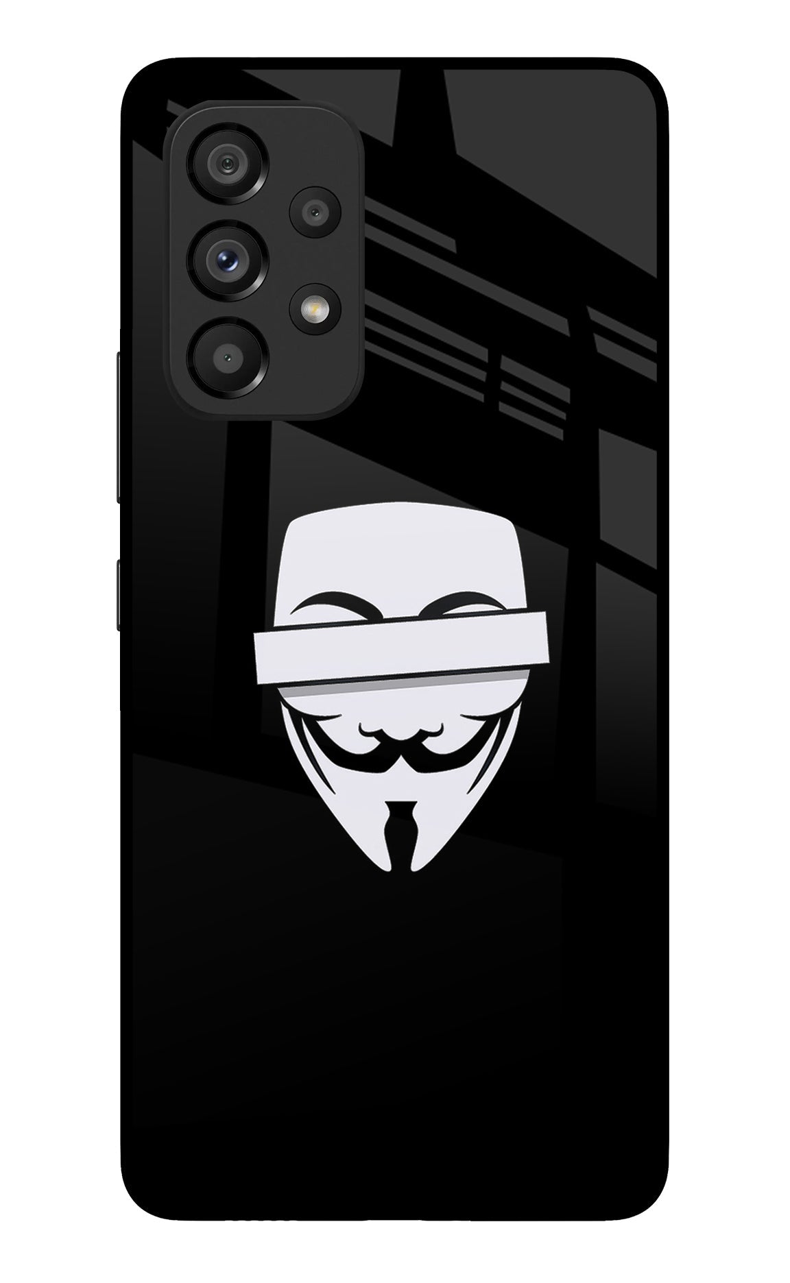 Anonymous Face Samsung A53 5G Glass Case