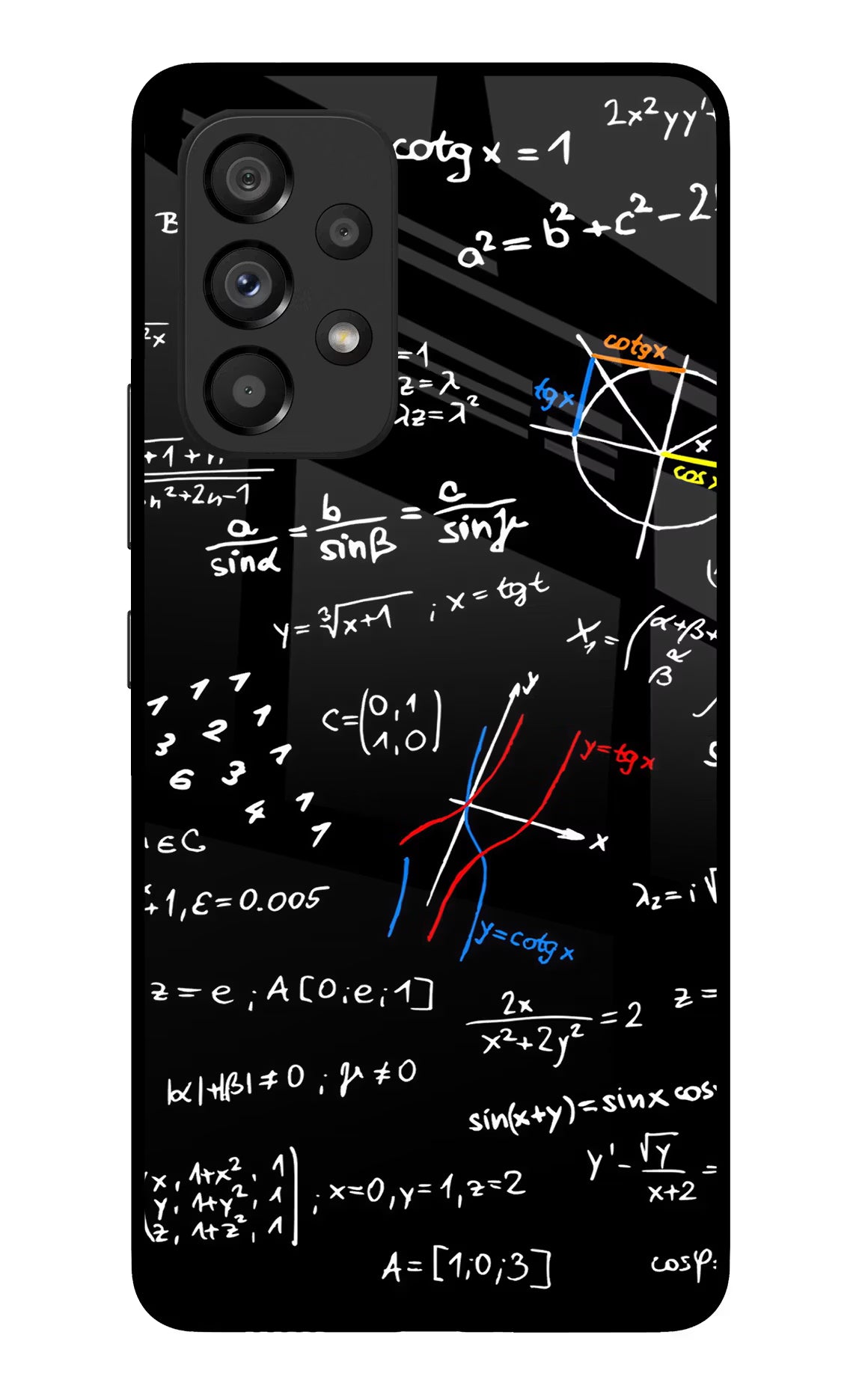 Mathematics Formula Samsung A53 5G Glass Case