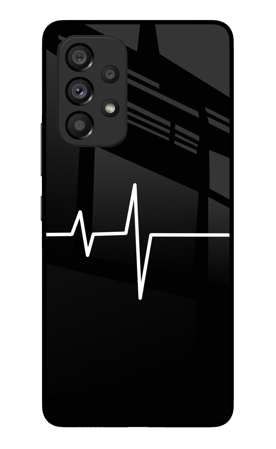 Heart Beats Samsung A53 5G Glass Case Back Cover by Casekaro