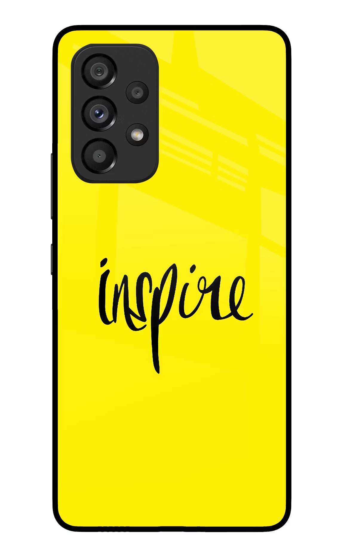 Inspire Samsung A53 5G Glass Case Back Cover by Casekaro