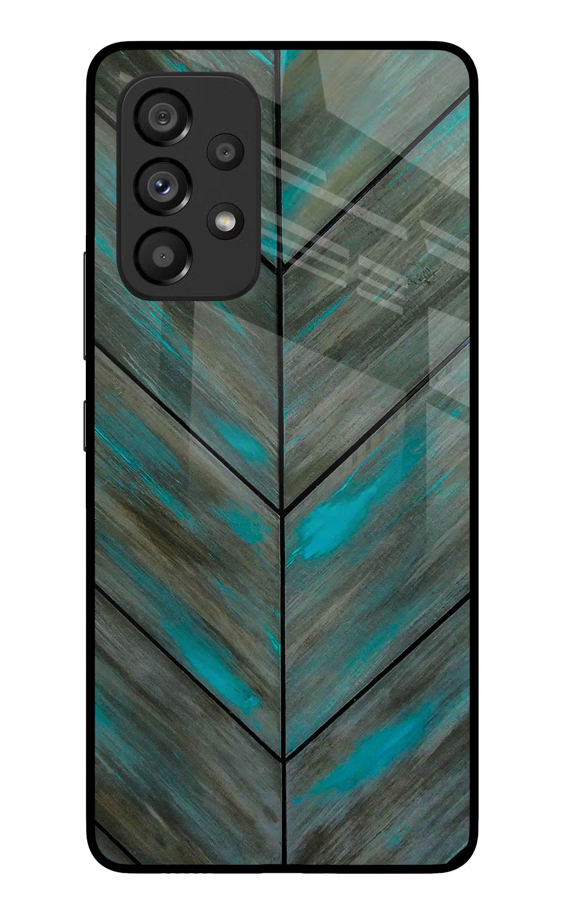 Pattern Samsung A53 5G Glass Case Back Cover by Casekaro