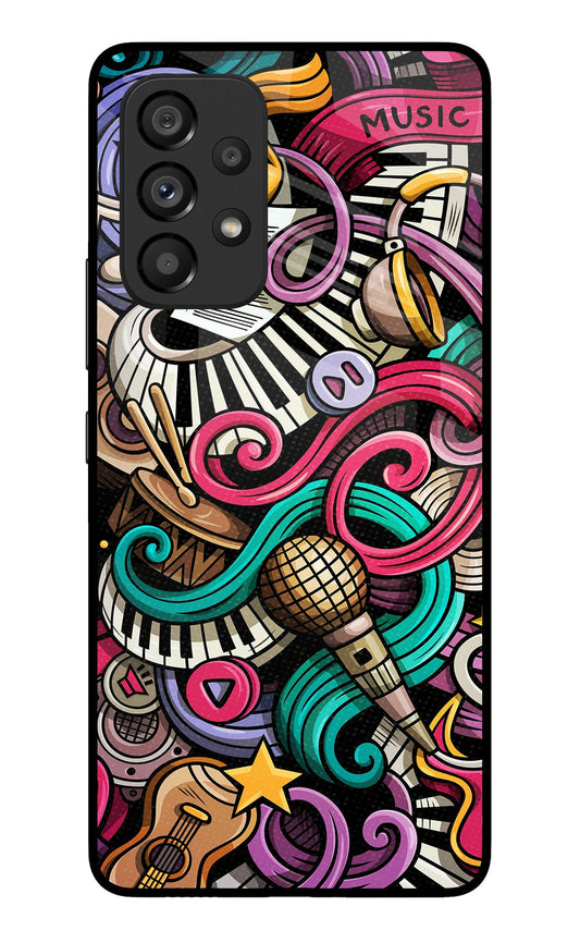 Music Abstract Samsung A53 5G Glass Case