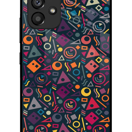 Geometric Abstract Samsung A53 5G Glass Case Back Cover by Casekaro