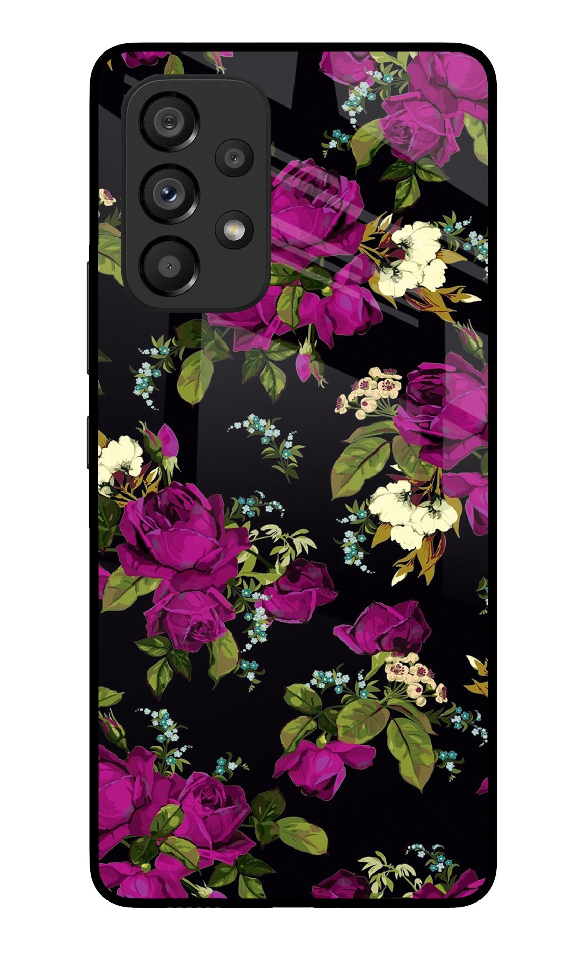 Flowers Samsung A53 5G Glass Case