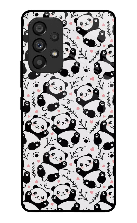 Cute Panda Samsung A53 5G Glass Case