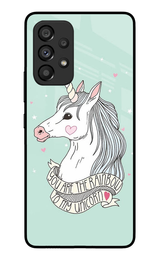 Unicorn Wallpaper Samsung A53 5G Glass Case